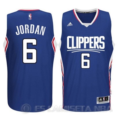 Camiseta Jordan #6 Los Angeles Clippers Azul - Haga un click en la imagen para cerrar